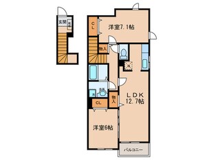 イストワ－ルⅡの物件間取画像